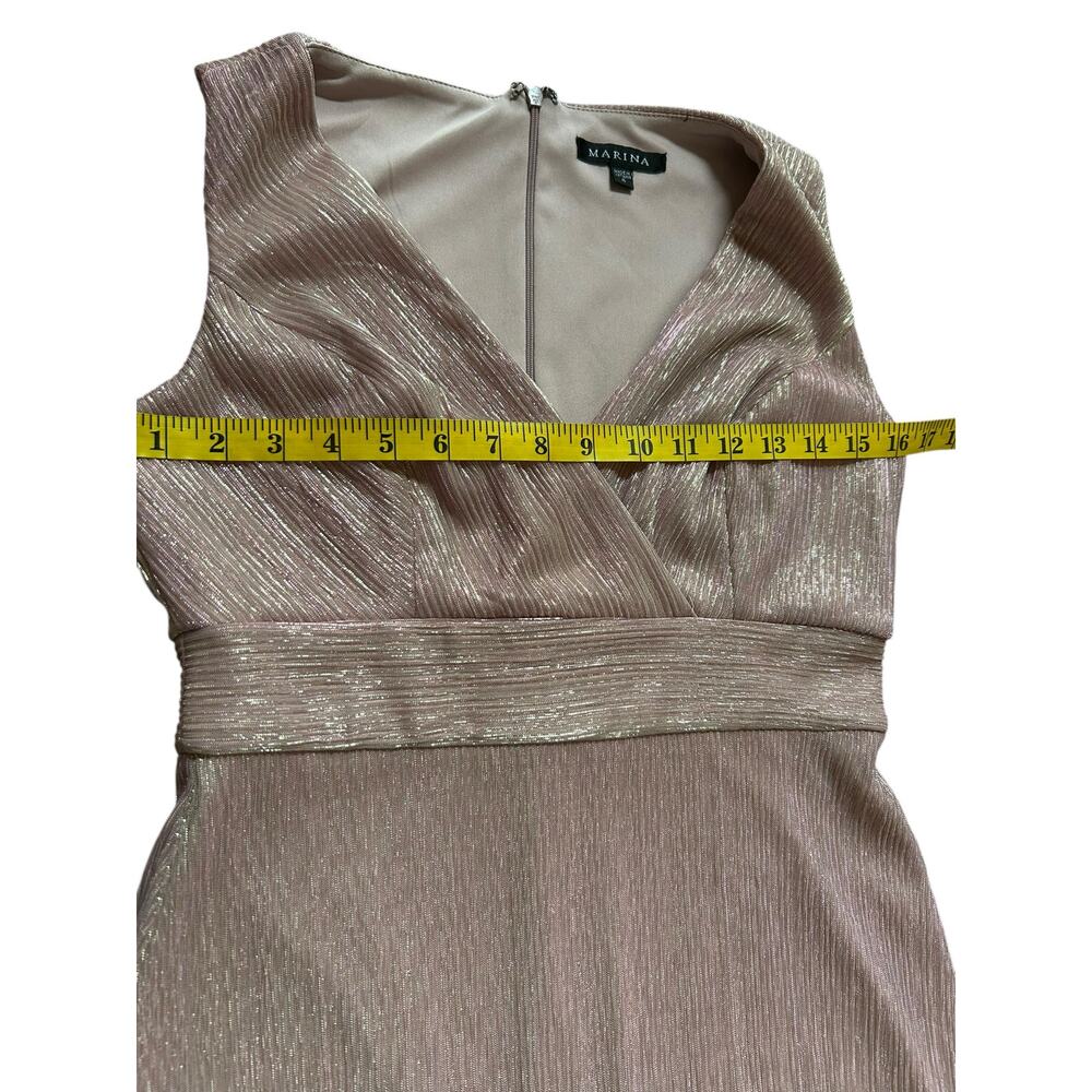 Marina Pink and Gold Gown - Size 4 - Picture 16 of 16